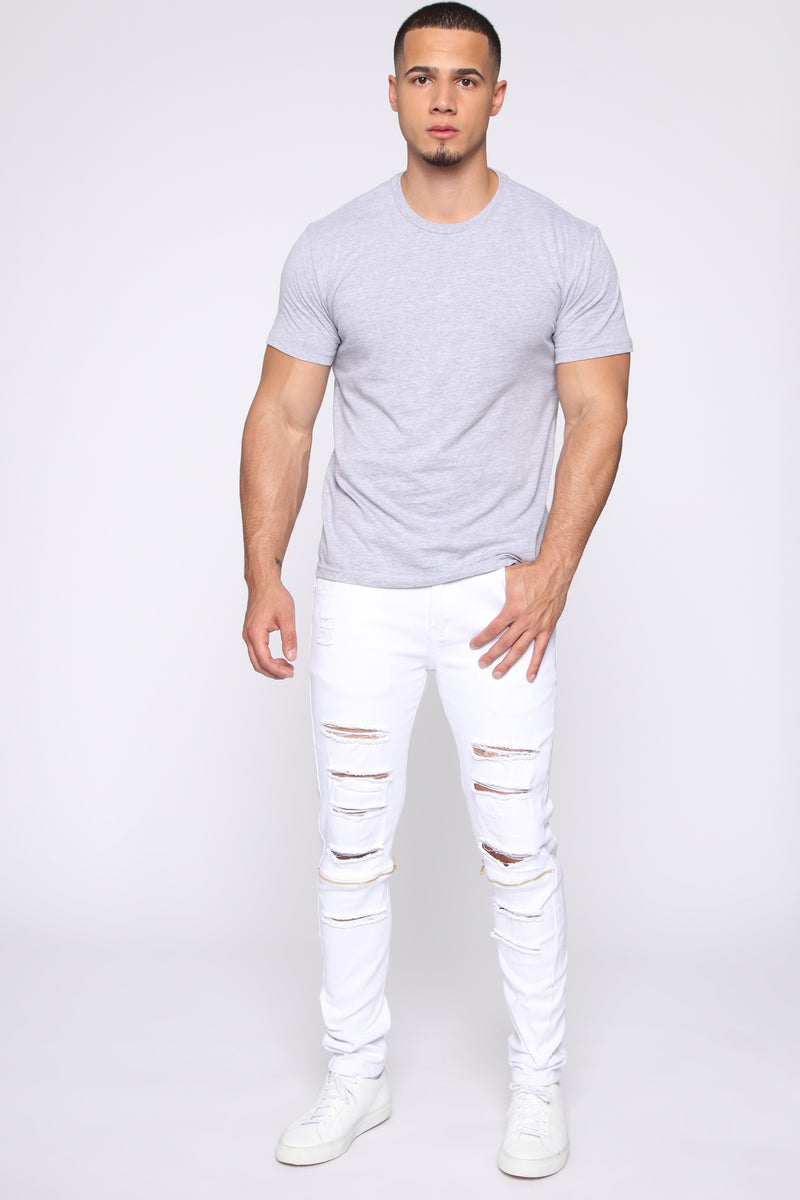 Capable Skinny Jeans - White | Fashion Nova, Mens Jeans | Fashion Nova