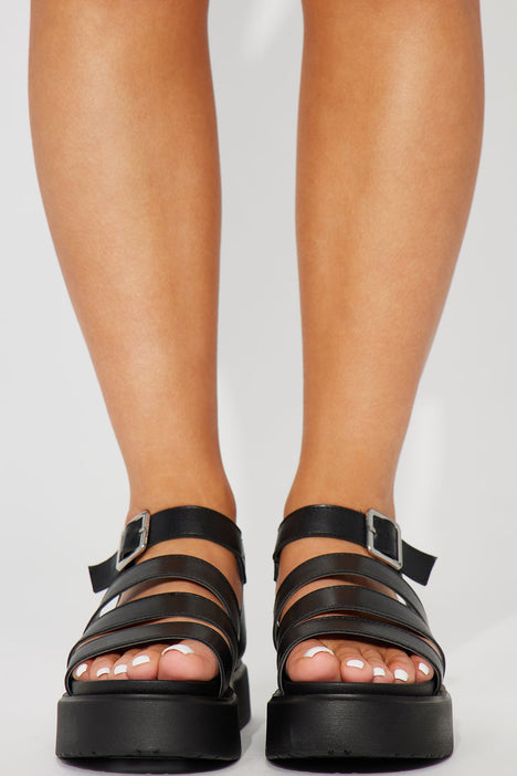 Leather Gladiator Sandals | Boohoo UK