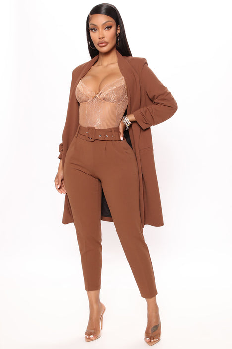 Talia Belted Pants - Brown | Fashion Nova, Pants | Fashion Nova