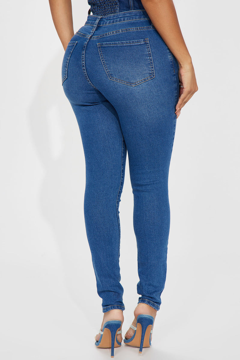 Delaney Mid Rise Stretch Skinny Jeans - Medium Wash | Fashion Nova ...