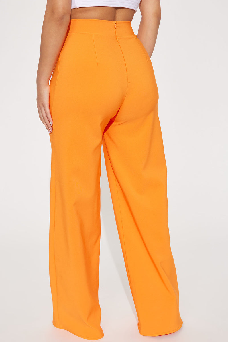 Xtra Fly Dress Pant - Orange | Fashion Nova, Pants | Fashion Nova