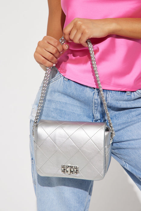 Belongs To Me Handbag - Silver | Fashion Nova, Handbags