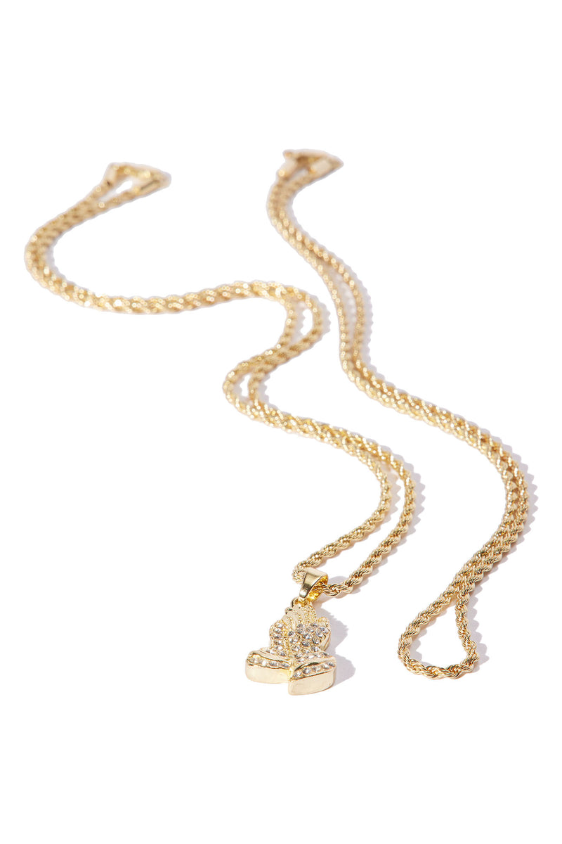 Praying Hands 2 Piece Chain Necklace - Gold | Fashion Nova, Mens ...