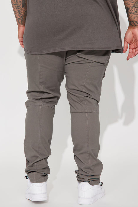 All Good Twill Cargo Pants - Grey, Fashion Nova, Mens Pants