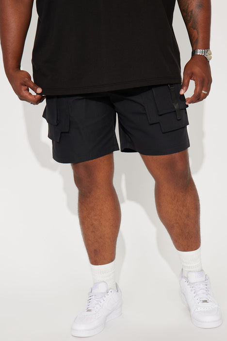 Nylon Cargo Shorts black M - MERCHYOU