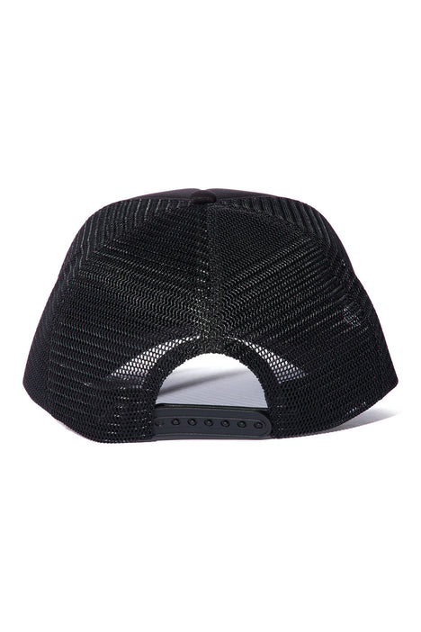 Women's New York Girl Trucker Hat Print in Black by Fashion Nova