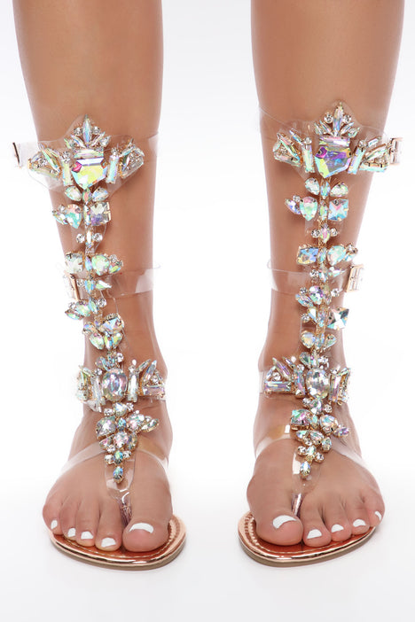 Missguided Ultra Strappy Gladiator Sandals Rose Gold, $72 | Missguided |  Lookastic