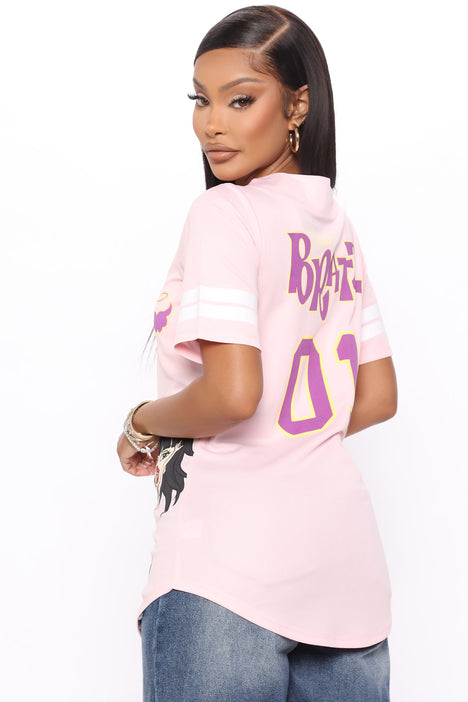 Bratz Baseball Jersey Top - Pink  Fashion Nova, Screens Tops and