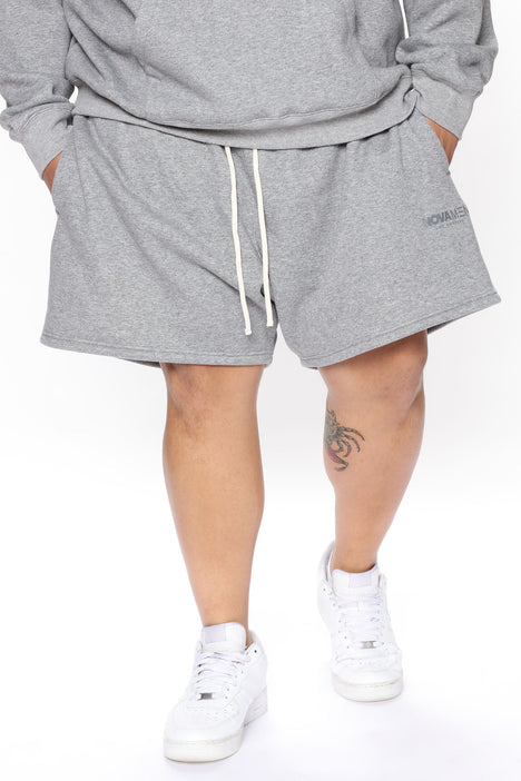 Los Angeles Lakers Shorts - Heather Grey, Fashion Nova, Mens Shorts
