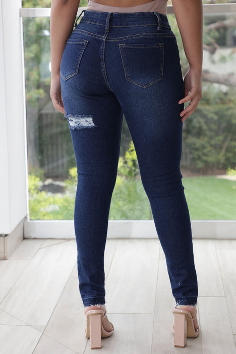 Marilyn High Waisted Skinny Jeans - Dark Wash