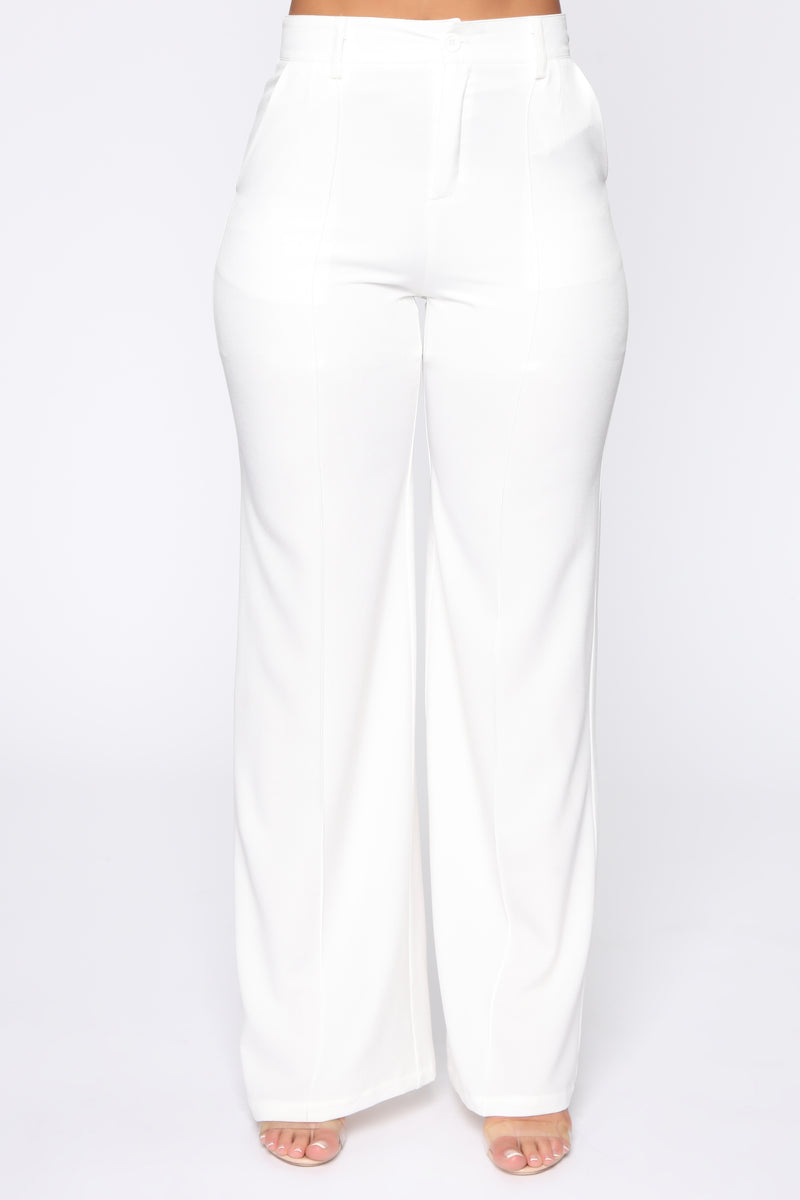 Secure The Bag Flare Pants - Ivory | Fashion Nova, Pants | Fashion Nova