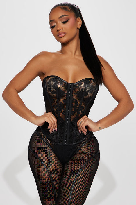 Look And See Fishnets Tight - Black, Fashion Nova, Lingerie & Sleepwear