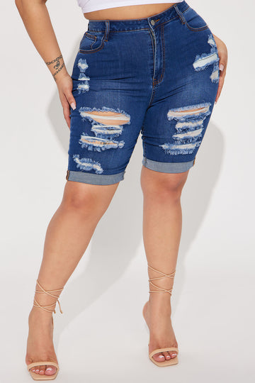 Fashion nova plus clearance size jean shorts