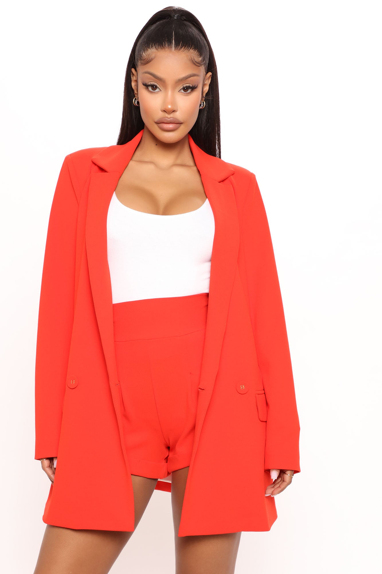 Sasha Double Breasted Blazer - Orange | Fashion Nova, Jackets