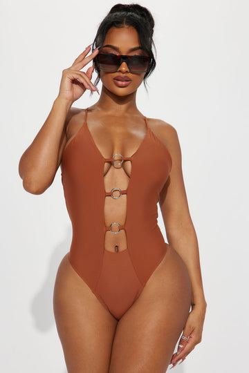Lost All Summer Cutout 1 Piece Swimsuit - Royal
