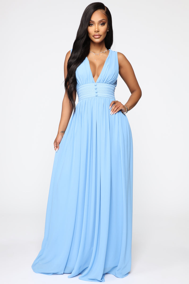 Relentless Love Chiffon Maxi Dress - Blue | Fashion Nova, Dresses ...