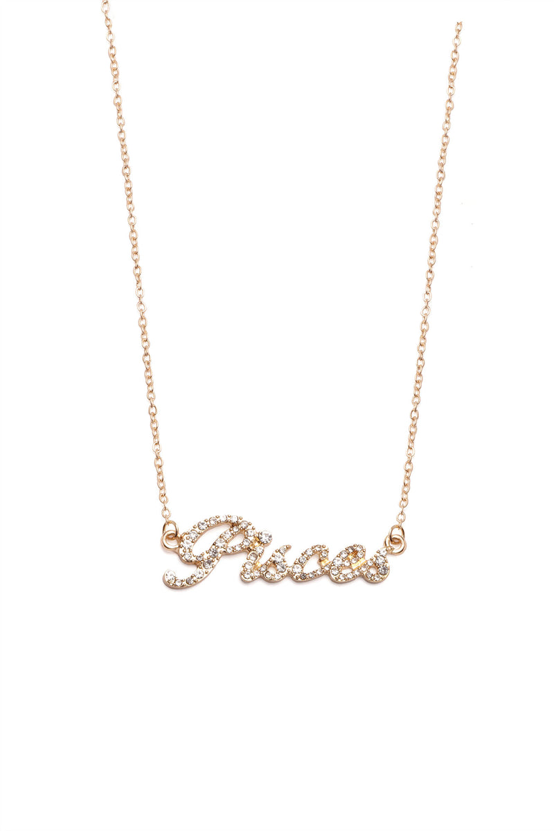 The Zodiac 'Pisces' Necklace - Gold | Fashion Nova, Jewelry | Fashion Nova