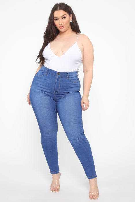 Emma Super Stretch High Rise Skinny Jean - Medium Wash, Fashion Nova,  Jeans