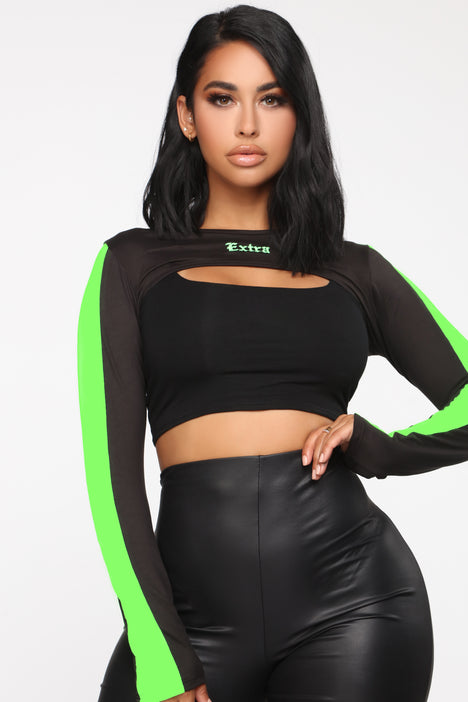 Better Than Ever Crop Top - Black, Fashion Nova, Screens Tops and Bottoms