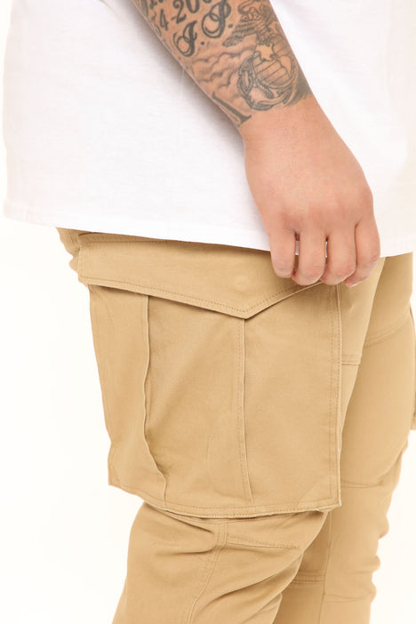 Summer Games Cargo Pants - Brown, Fashion Nova, Mens Pants