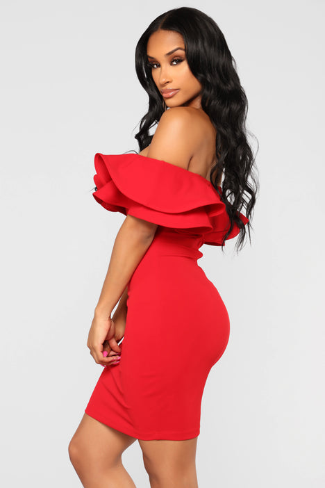 Off shoulder 2025 dress fashion nova