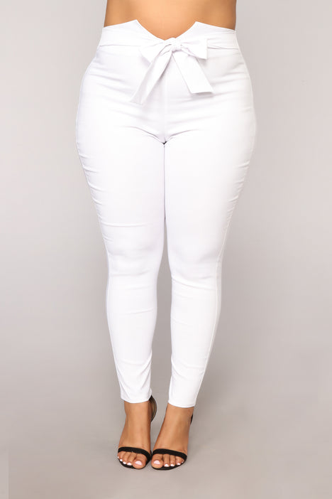 Knot Your Girl Pants - White