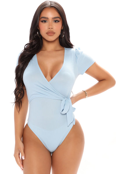 Krystal Crew Neck Long Sleeve Bodysuit - Dark Teal