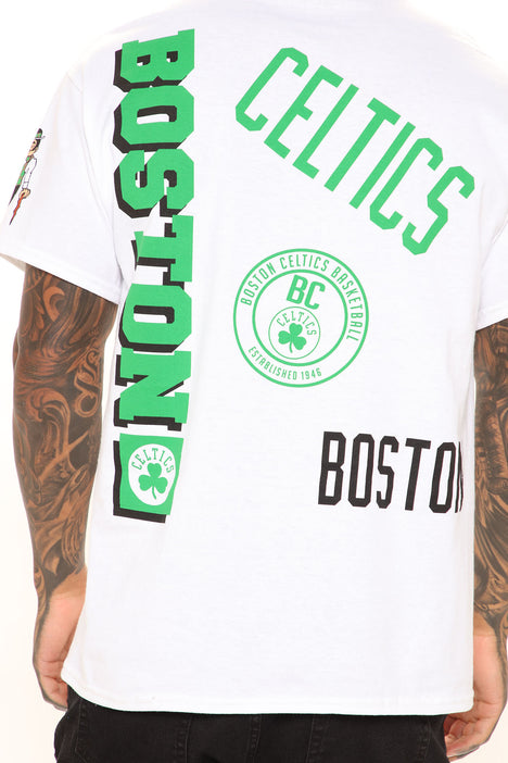 Boston Celtics NBA New Generation White Short Sleeve T-Shirt