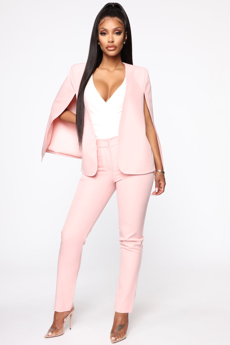 Too Fly For The Office Suit Set - Pink | Fashion Nova, Matching Sets ...