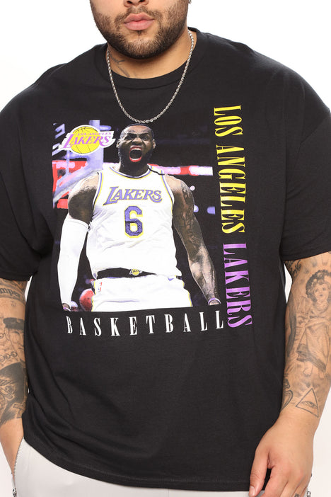 Lakers LeBron Short Sleeve Tee - Black