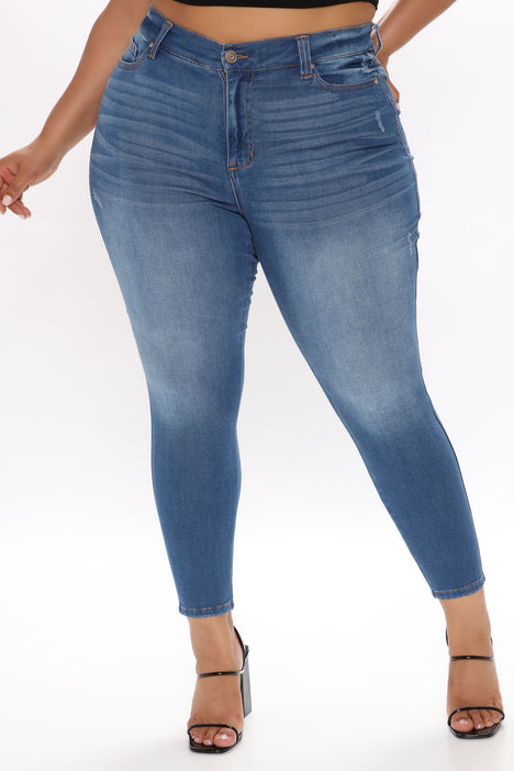 Fashion Nova Flex Game Strong Super High Rise Skinny Jeans - Light Wash  Size 0