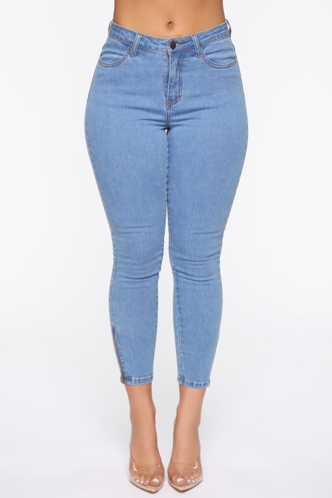 Dream Come True Stacked Jeans - Medium Blue Wash