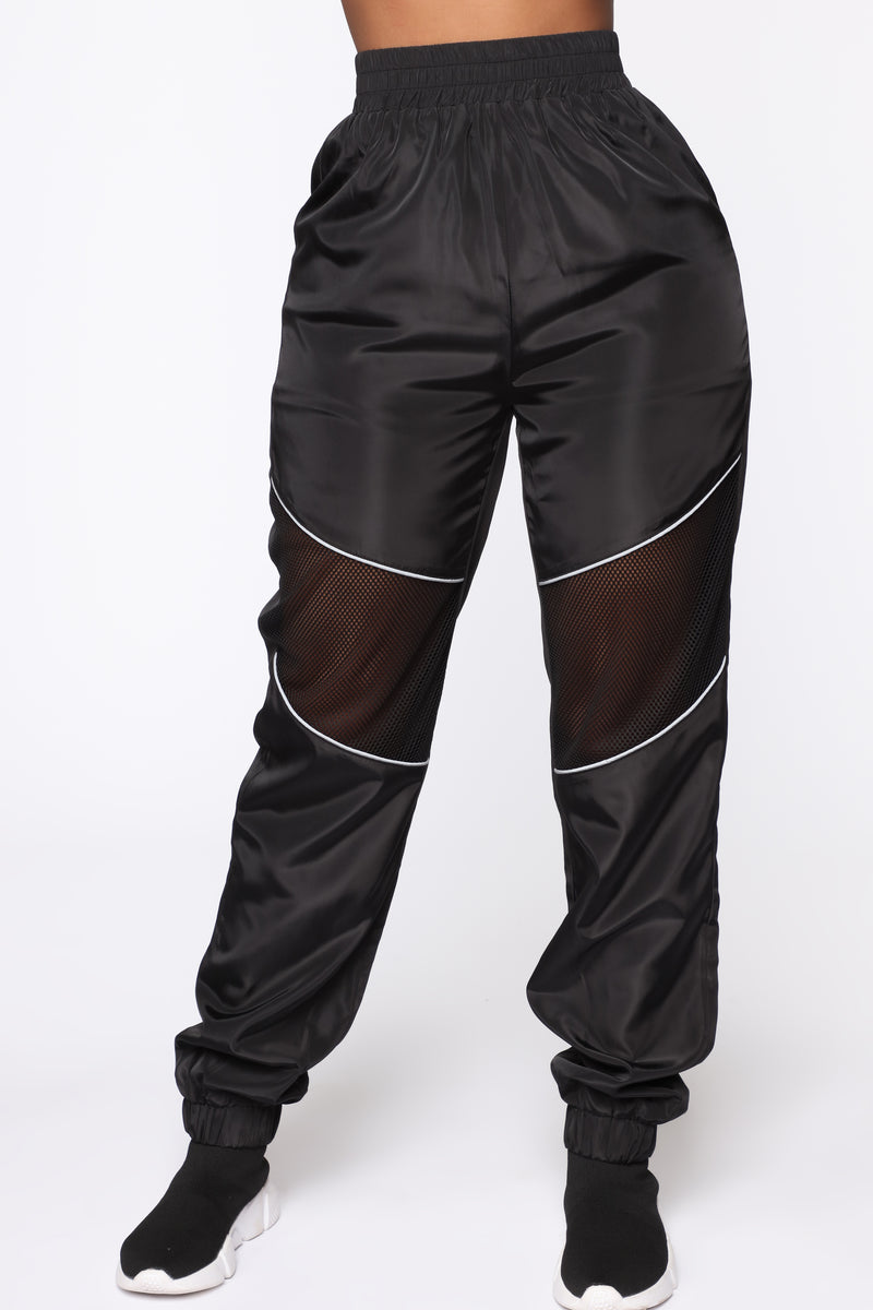 Nothing But Net Windbreaker Jogger - Black | Fashion Nova, Pants ...