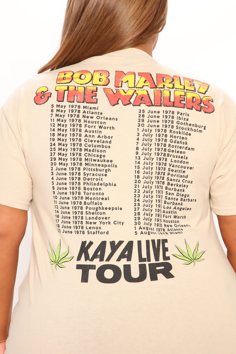 Bob Marley Kaya Live Tour Tee - Sand | Fashion Nova, Screens Tops