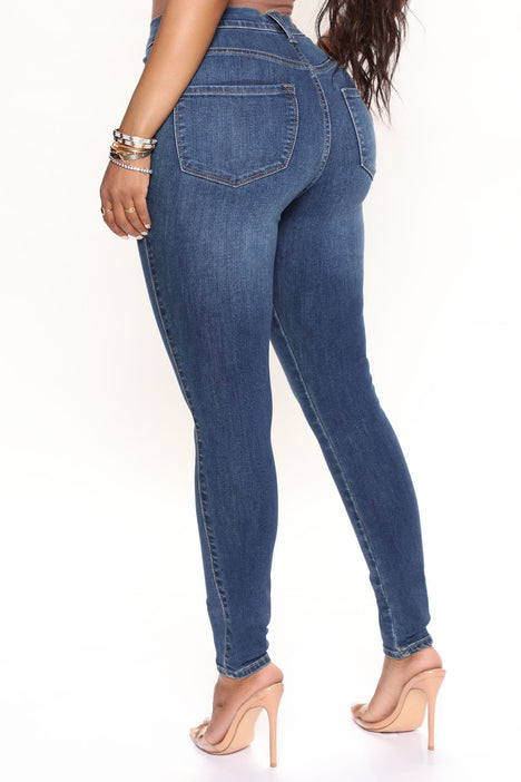 Classic High Waist Skinny Jeans - Khaki, Fashion Nova, Jeans