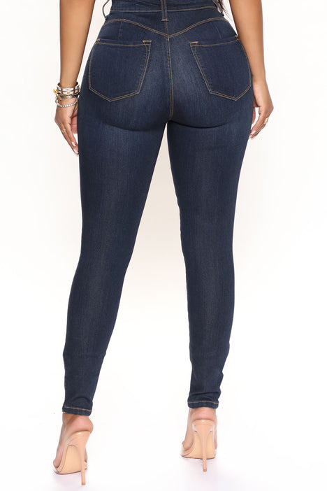 Retro Oversized Skinny Jeans With High Waist And Butt Lifting