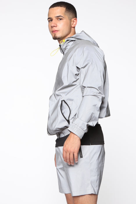 Enzo Reflective Windbreaker Jacket - Silver  Windbreaker jacket, Reflective  jacket, Jackets