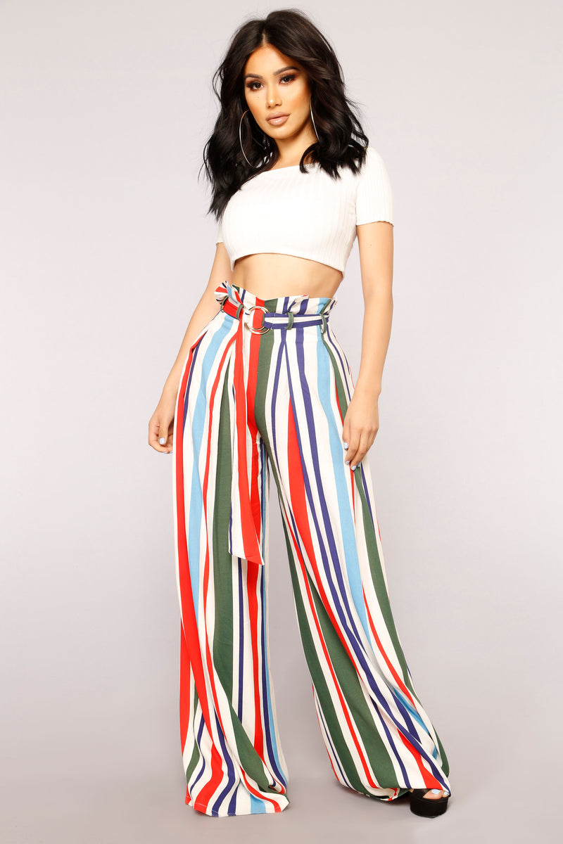 Lenore High Rise Pants - Multi | Fashion Nova, Pants | Fashion Nova