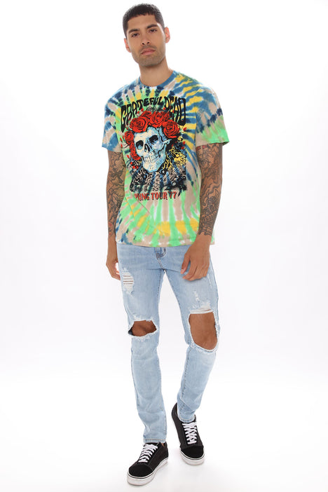 Grateful Dead Tie-Dye T-Shirt - Multi Color, Fashion Nova, Screens Tops  and Bottoms