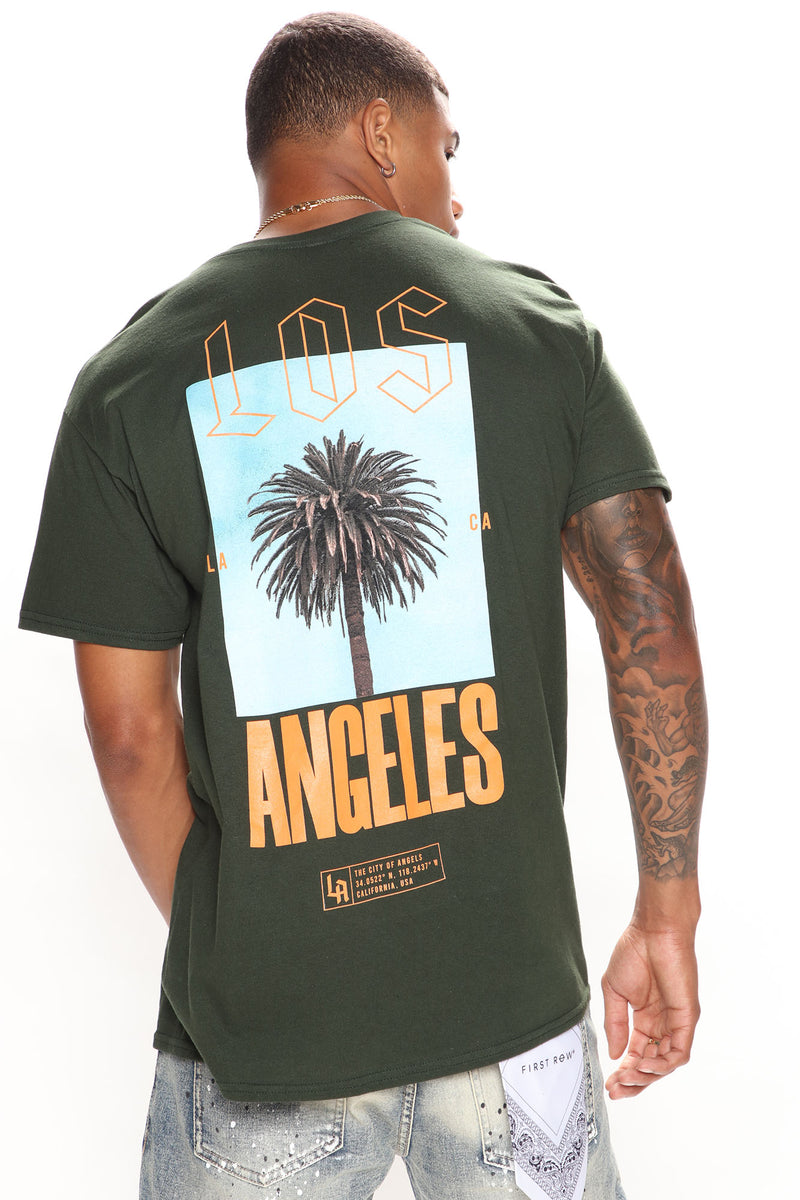 Los Angeles Palm Short Sleeve Tee - Green | Fashion Nova, Mens Graphic ...