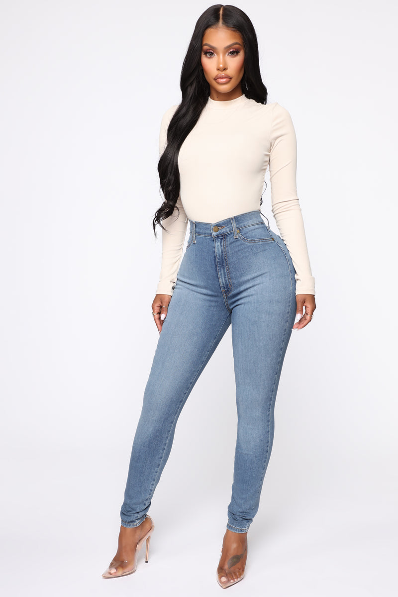 Flex Game Strong Super High Rise Skinny Jeans - Light Wash | Fashion ...