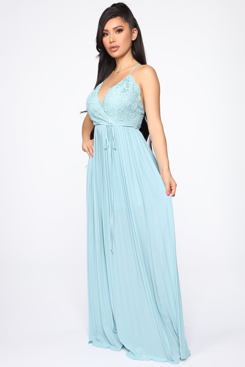 Ancient Love Story Pleated Maxi Dress - Blue | Fashion Nova, Dresses ...