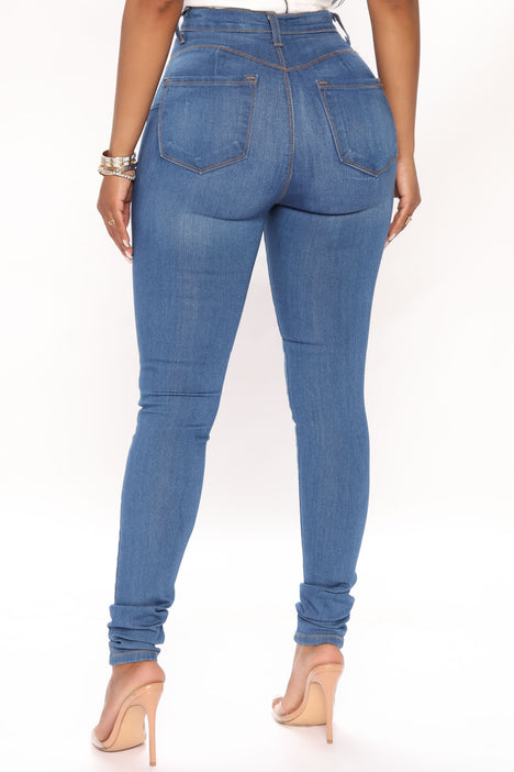Fashion Nova, Jeans, Tall Keeping Secrets Booty Lifting Jeans Medium Blue  Wash Size 6 Plus Reffnb