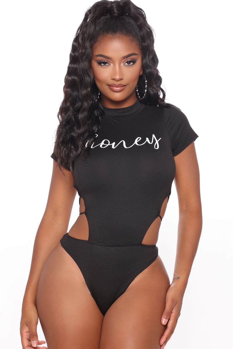 Honey Backless Bodysuit Black Fashion Nova Screens Tops And