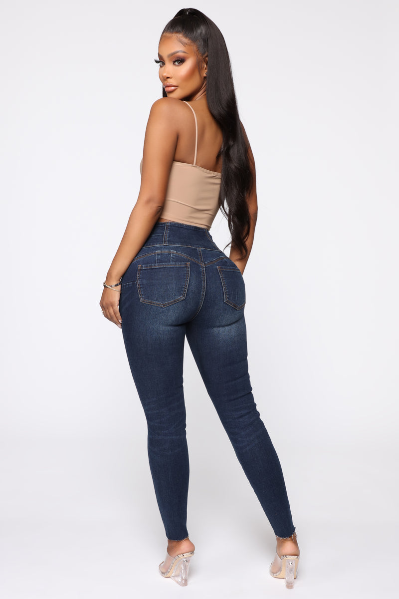 Butt 4 Me Skinny Jeans - Dark Denim | Fashion Nova, Jeans | Fashion Nova