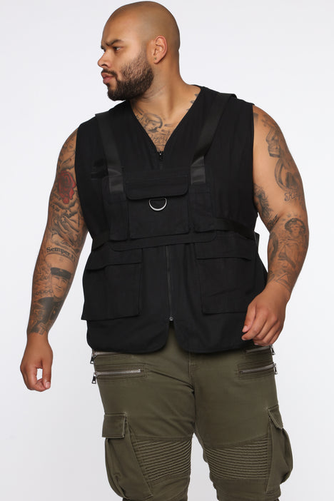 Black DT Designer Utility Vest