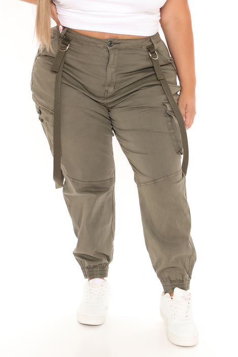 Tall Upgrade You Wide Leg Cargo Pant 34 - Olive/combo