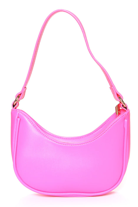 Mini Neon Hot Pink Satchel Bag