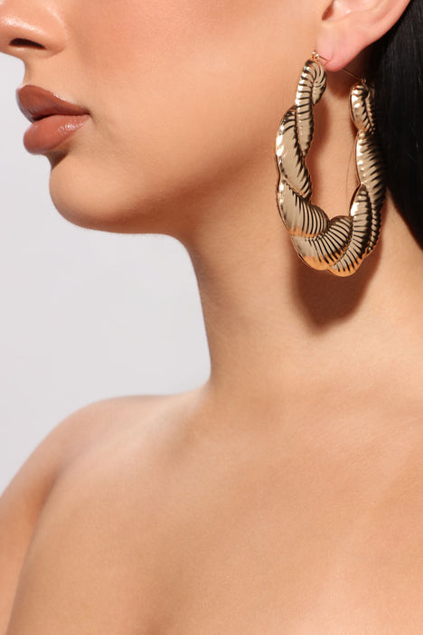 Essential V hoops S00 - Fashion Jewelry