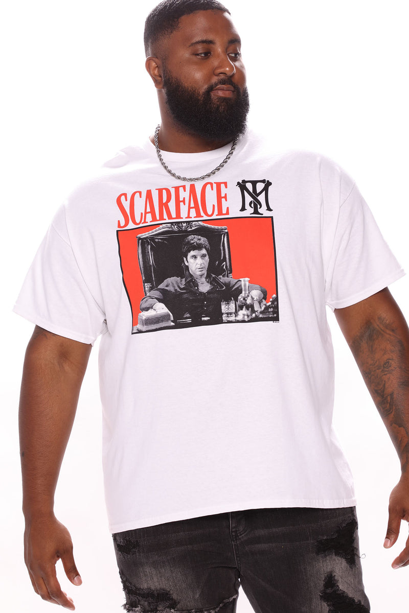 Scarface Money First Short Sleeve Tee - White | Fashion Nova, Mens ...